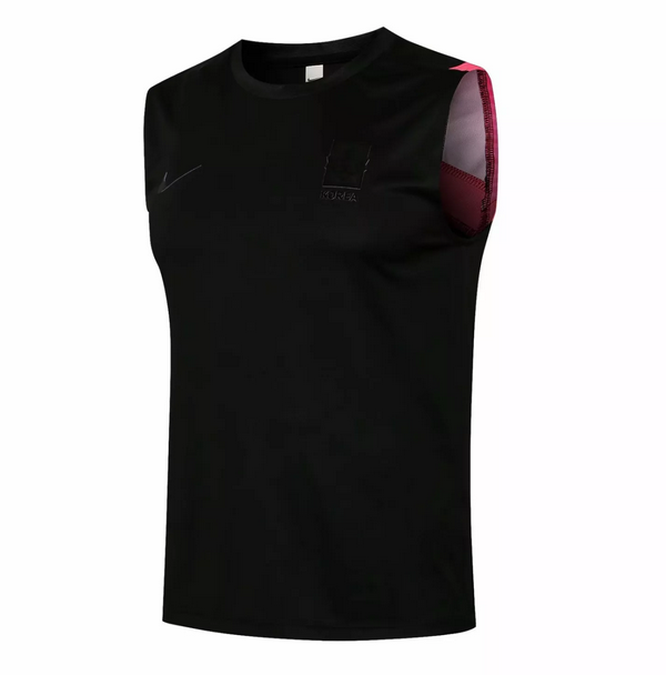 2021/22 Korea Black Soccer Vest T-Shirt